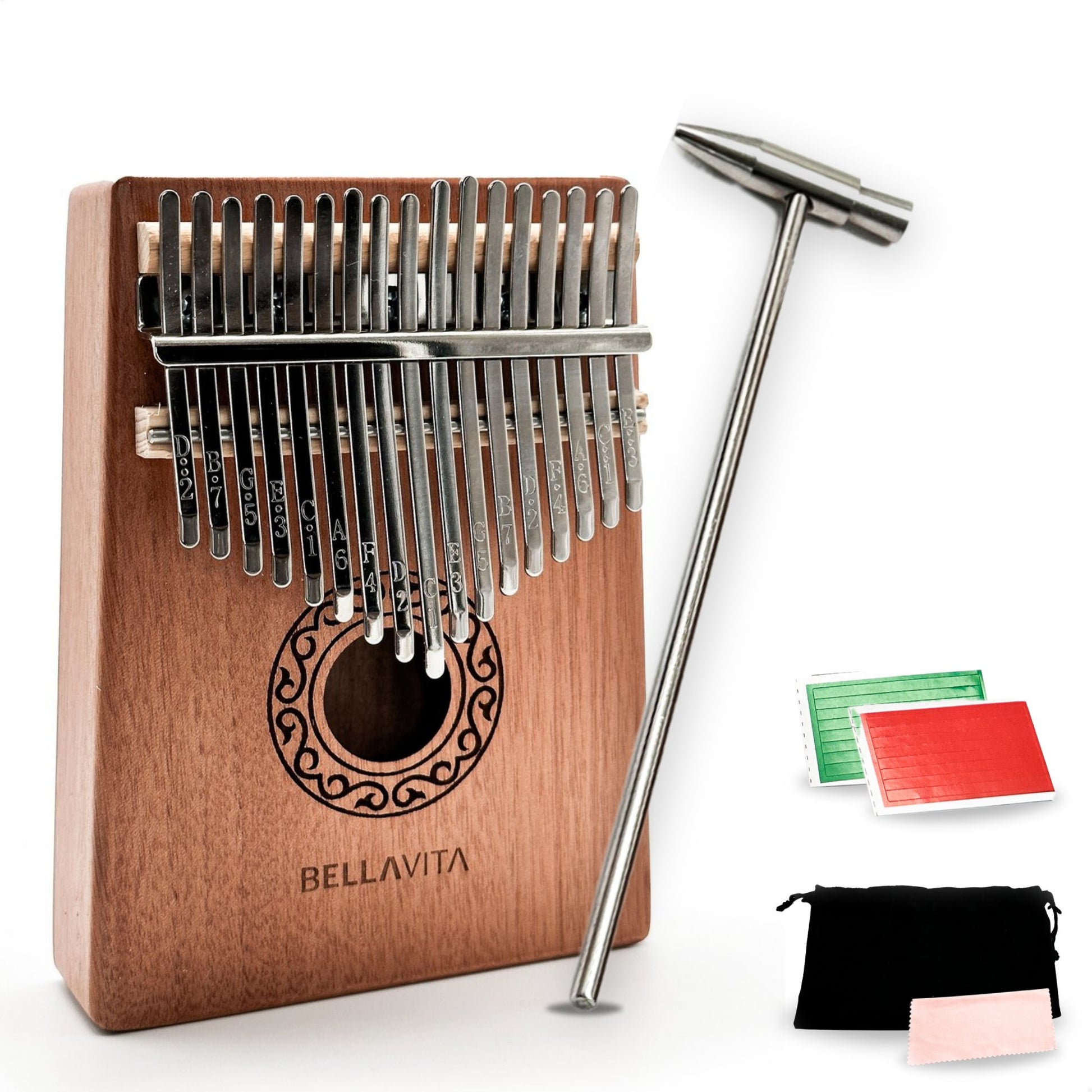 BELLAVITA ® Kalimba set - Duimpiano - Muziek - Instrument - Bellavita