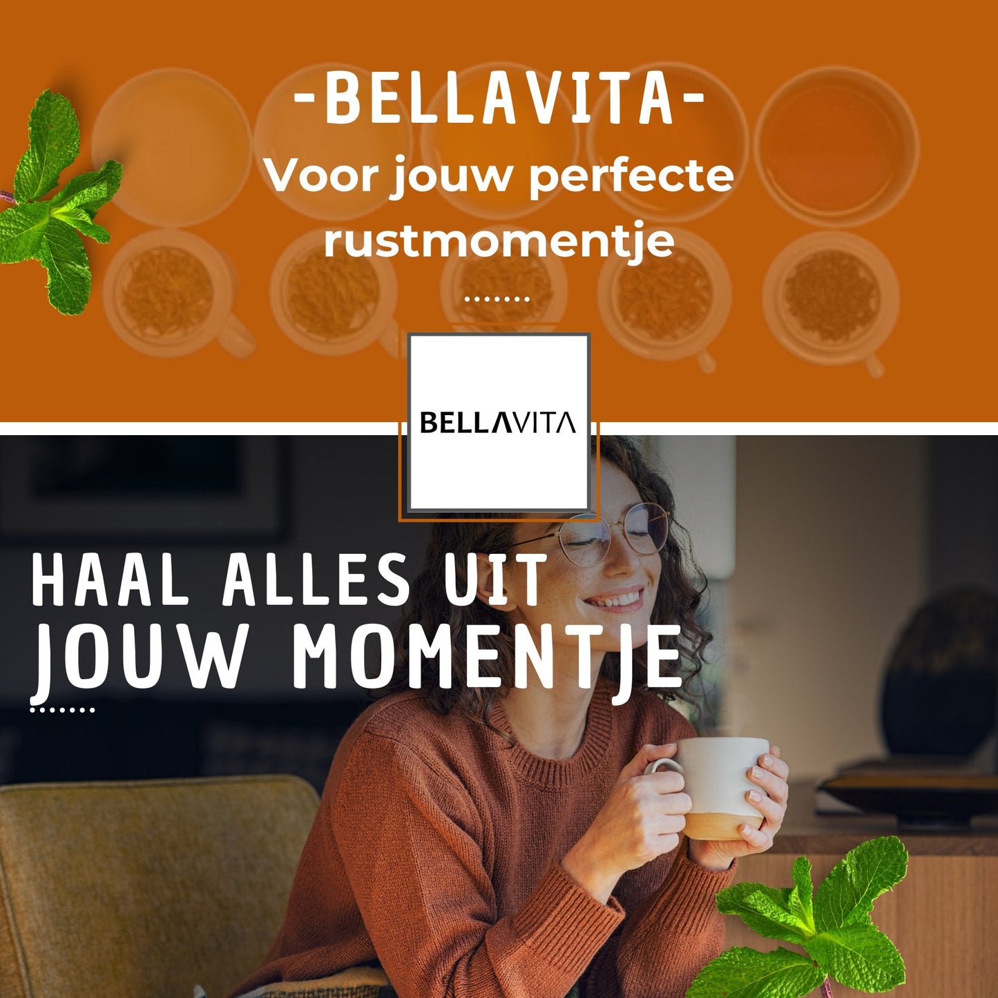 BELLAVITA ® Theedoos - 18 vaks - Bamboe XXL - Bellavita