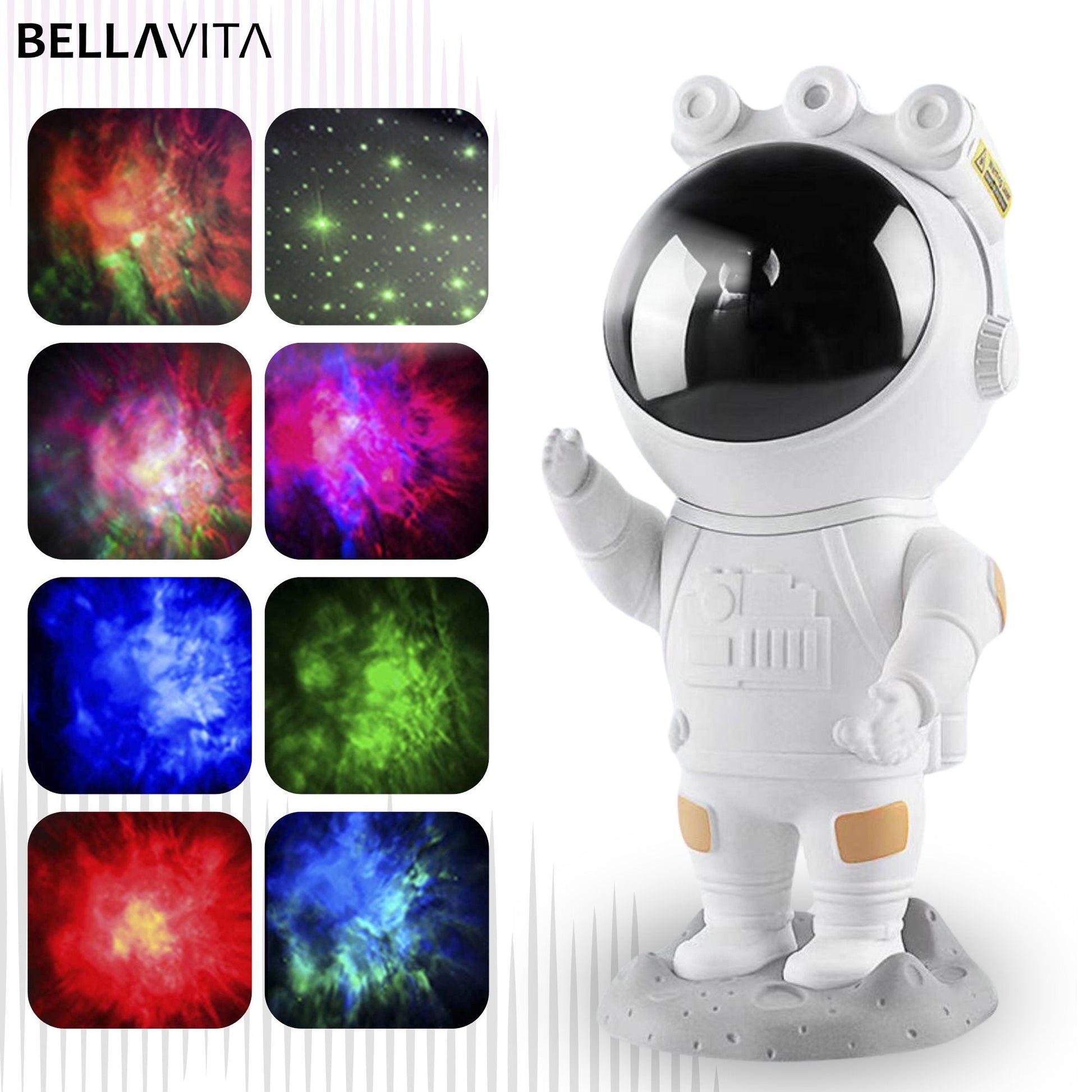 BELLAVITA ® Astronaut Sterren Projector - Nachtlamp - Bellavita
