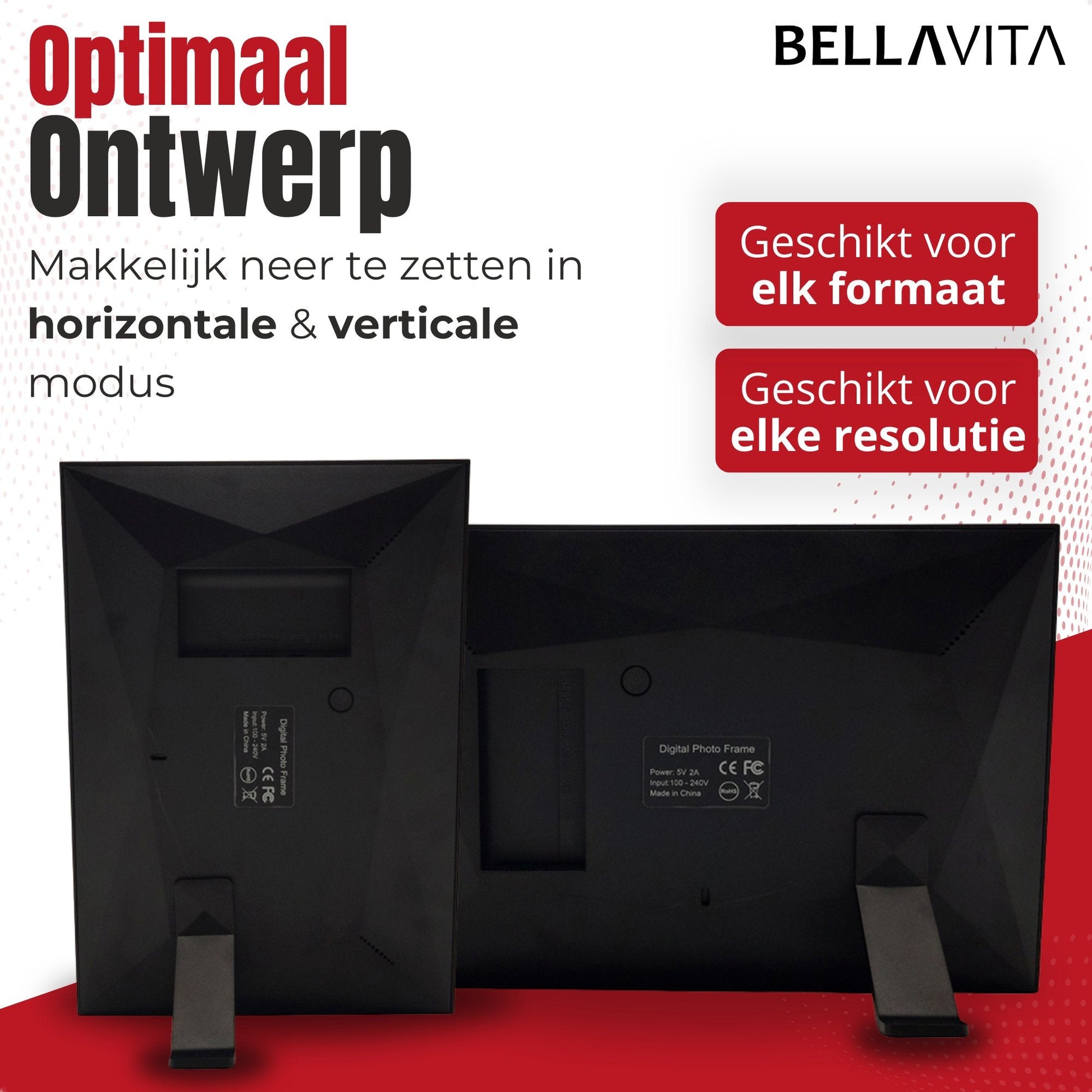 BELLAVITA ® Digitale Fotolijst - 10.1 inch - Bellavita