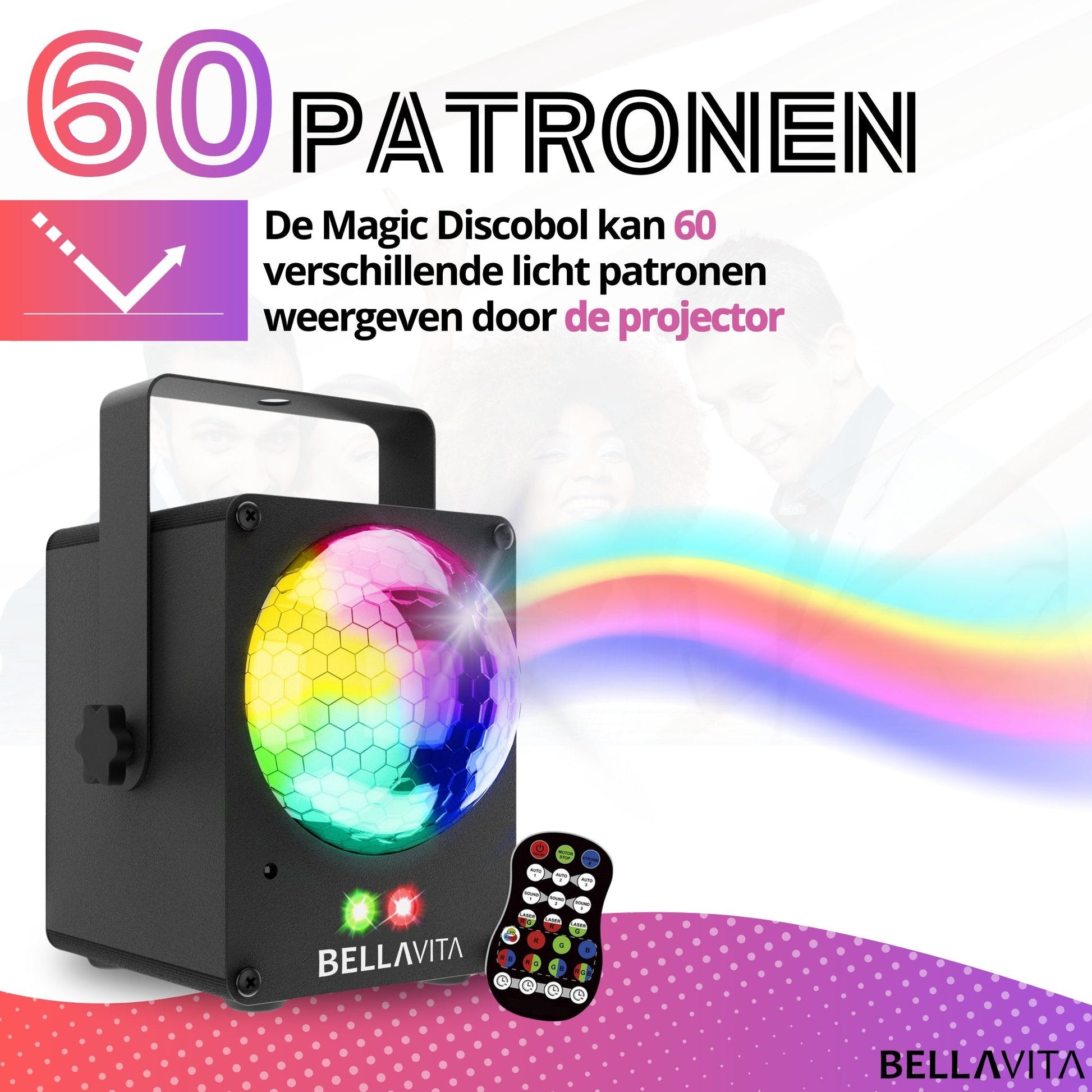 BELLAVITA ® Discolamp - Stroboscoop (groot) - Bellavita