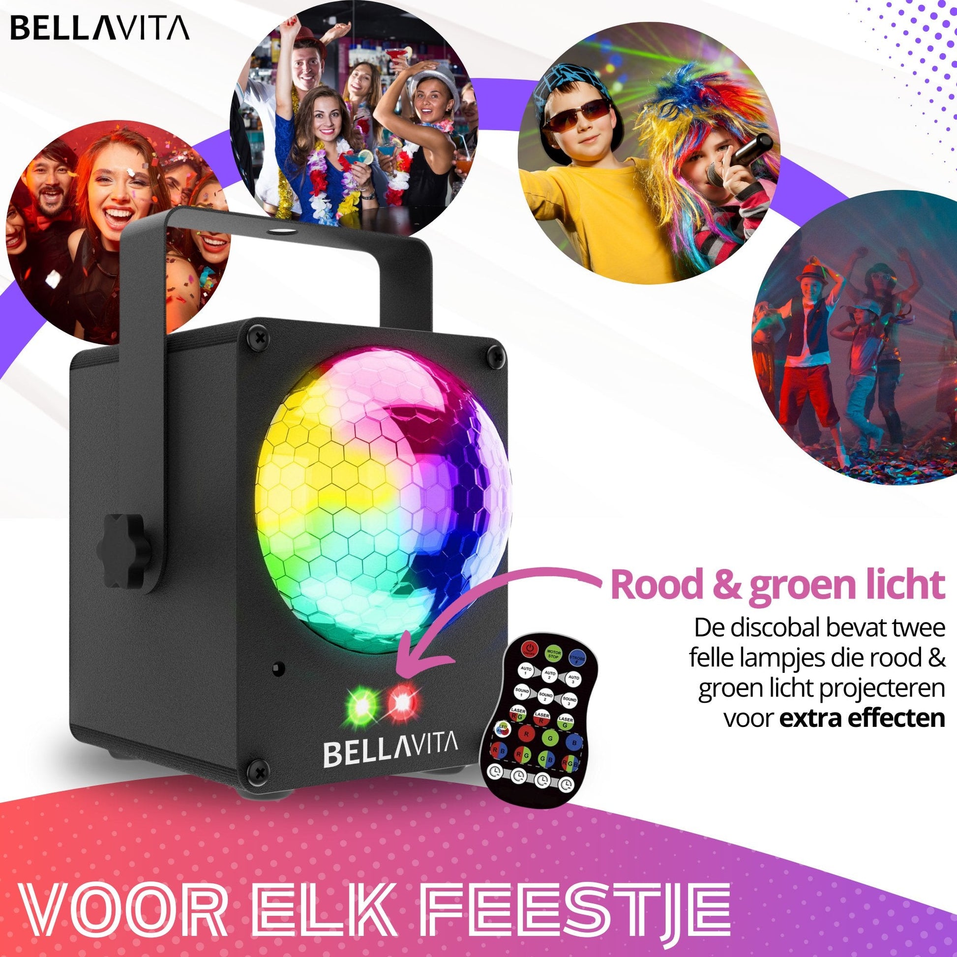 BELLAVITA ® Discolamp - Stroboscoop (groot) - Bellavita