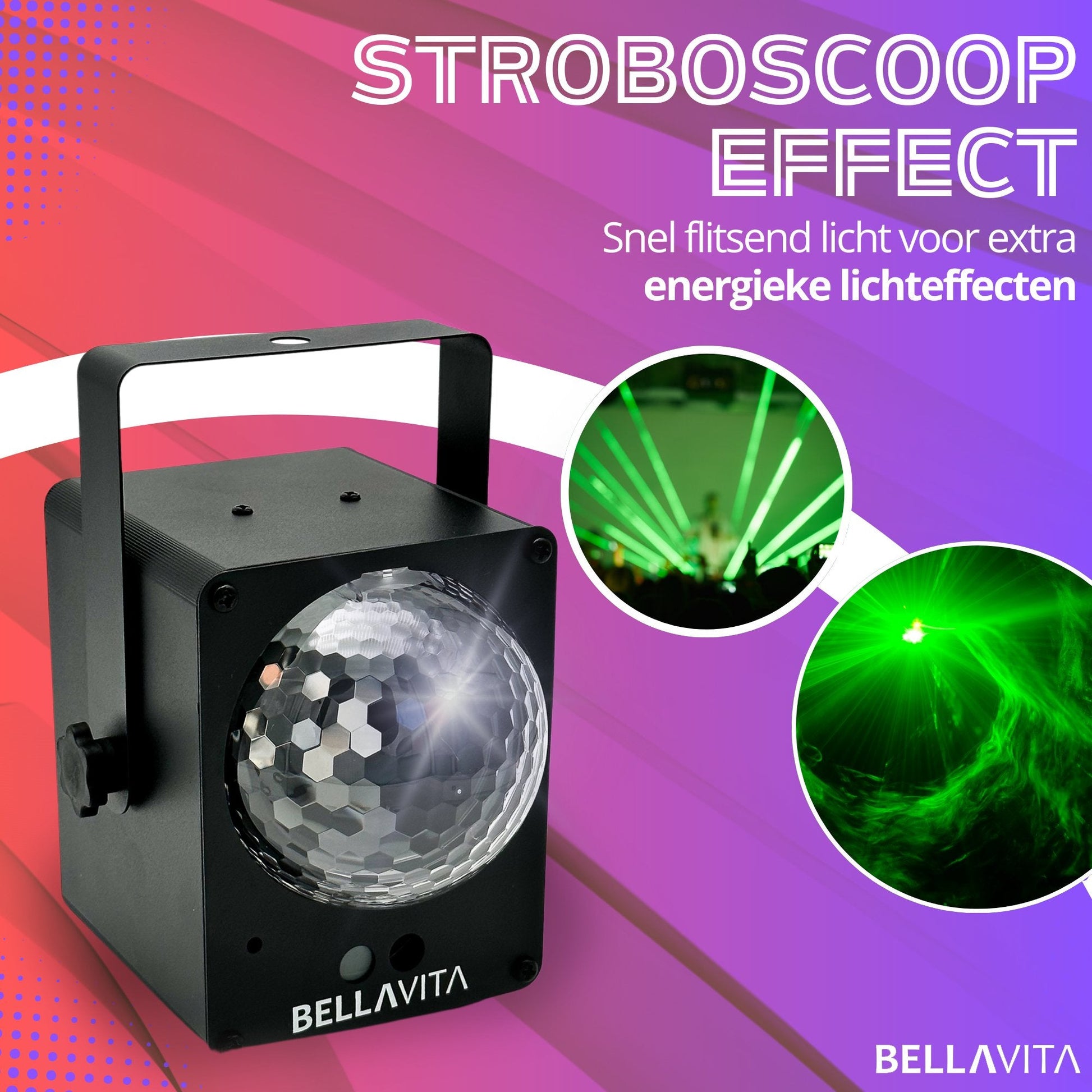 BELLAVITA ® Discolamp - Stroboscoop (groot) - Bellavita
