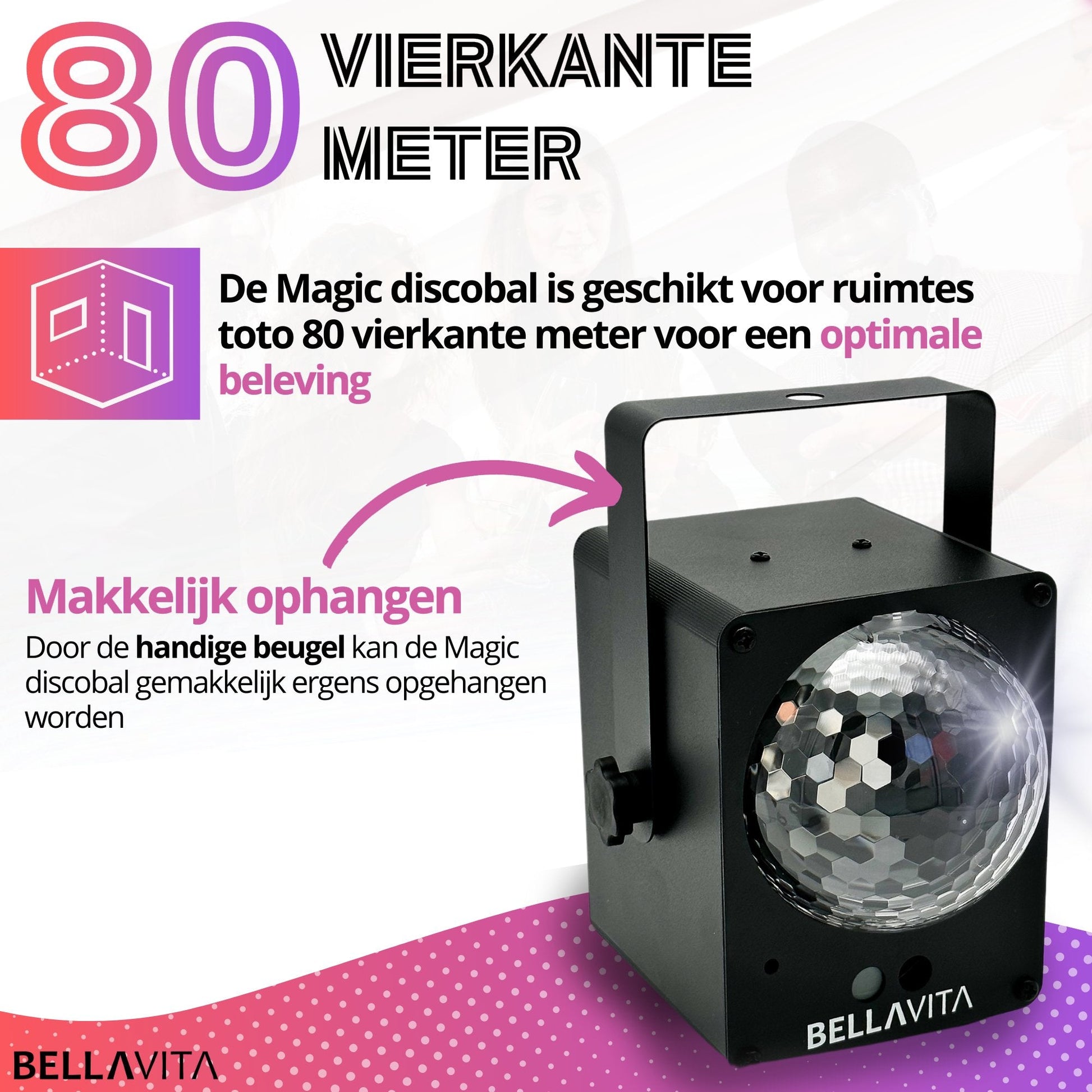 BELLAVITA ® Discolamp - Stroboscoop (groot) - Bellavita