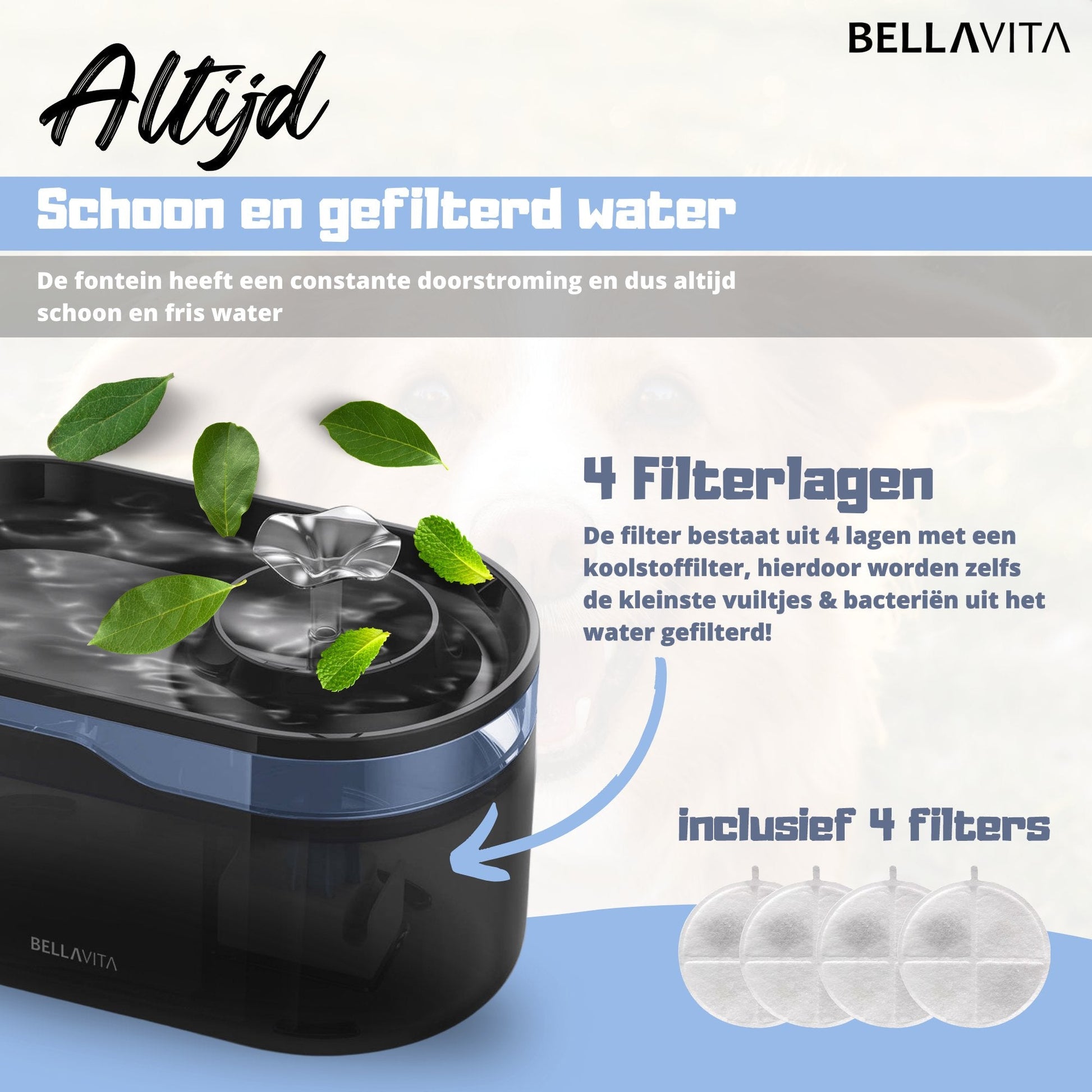 BELLAVITA® Drinkfontein - Waterfontein - Bellavita