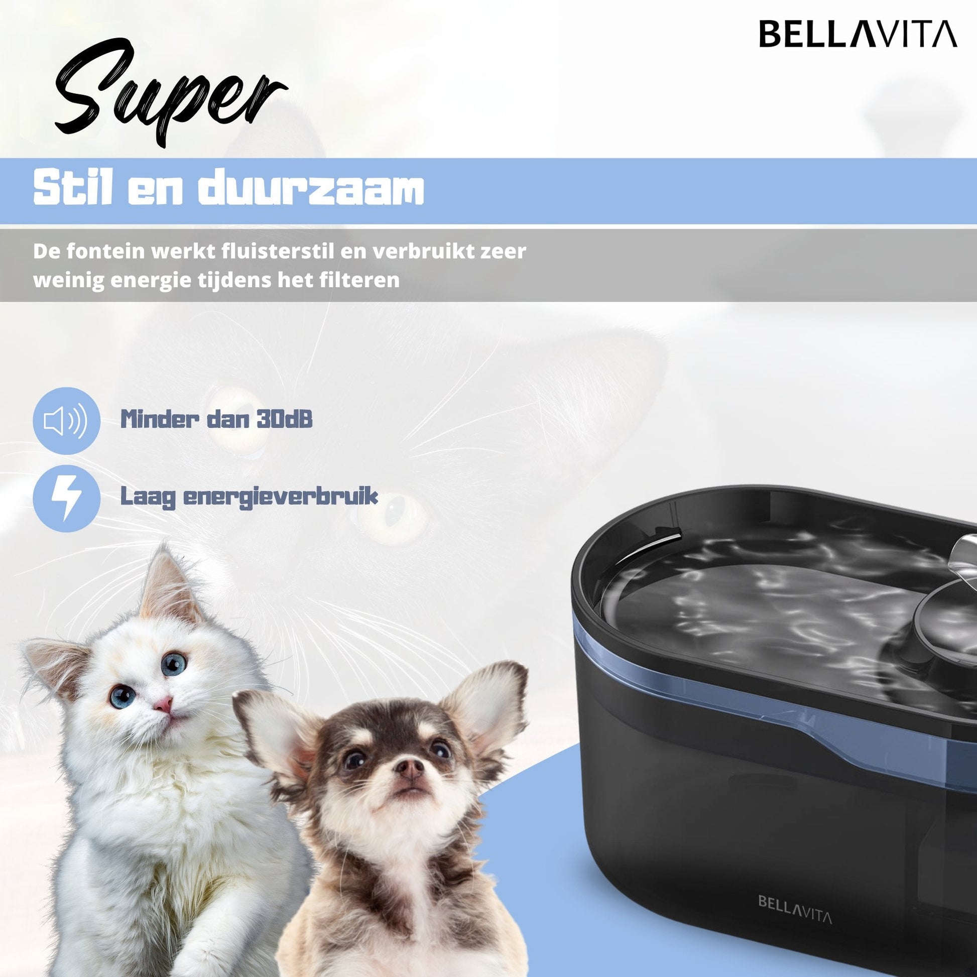 BELLAVITA® Drinkfontein - Waterfontein - Bellavita