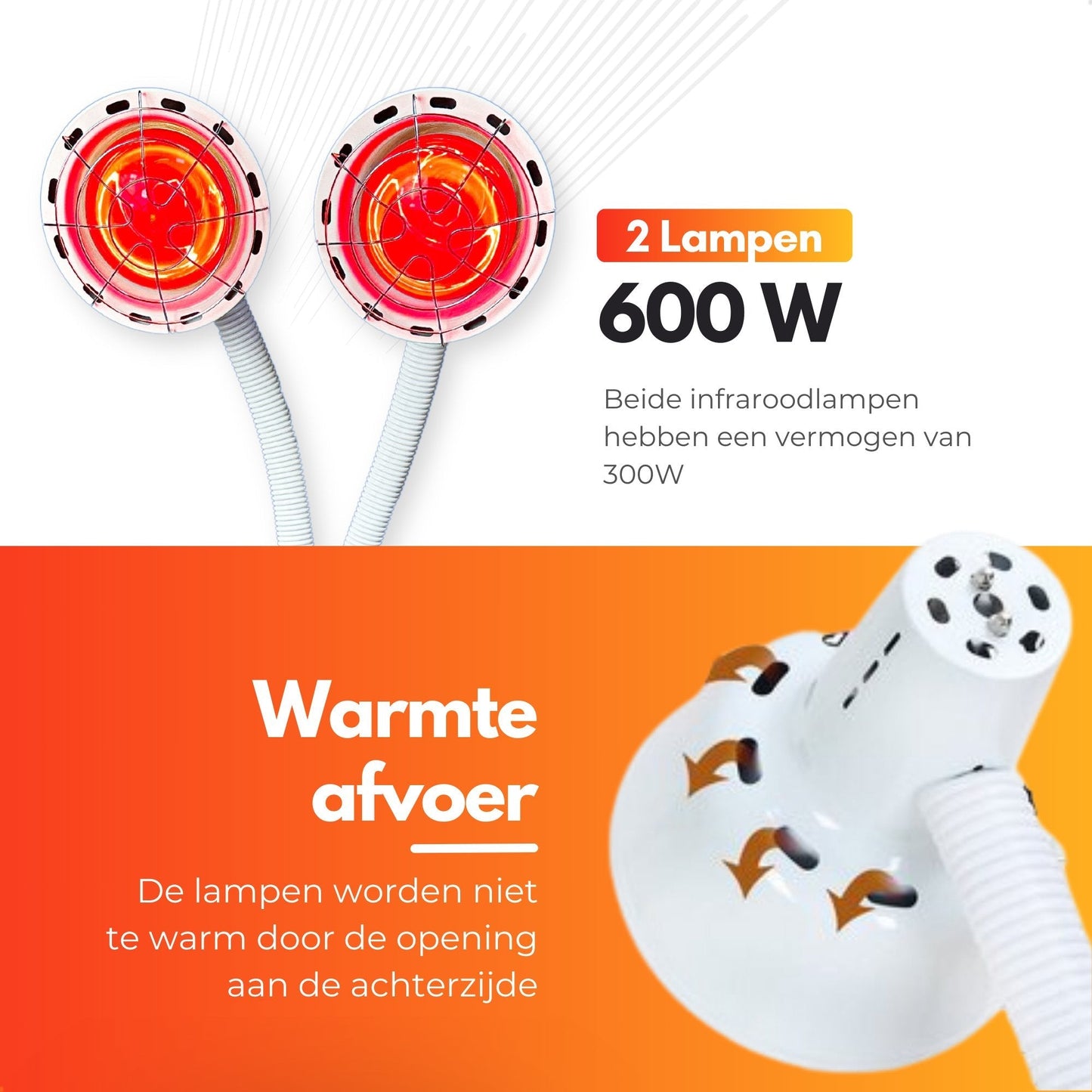 Bellavita Dubbele Infraroodlamp - Bellavita