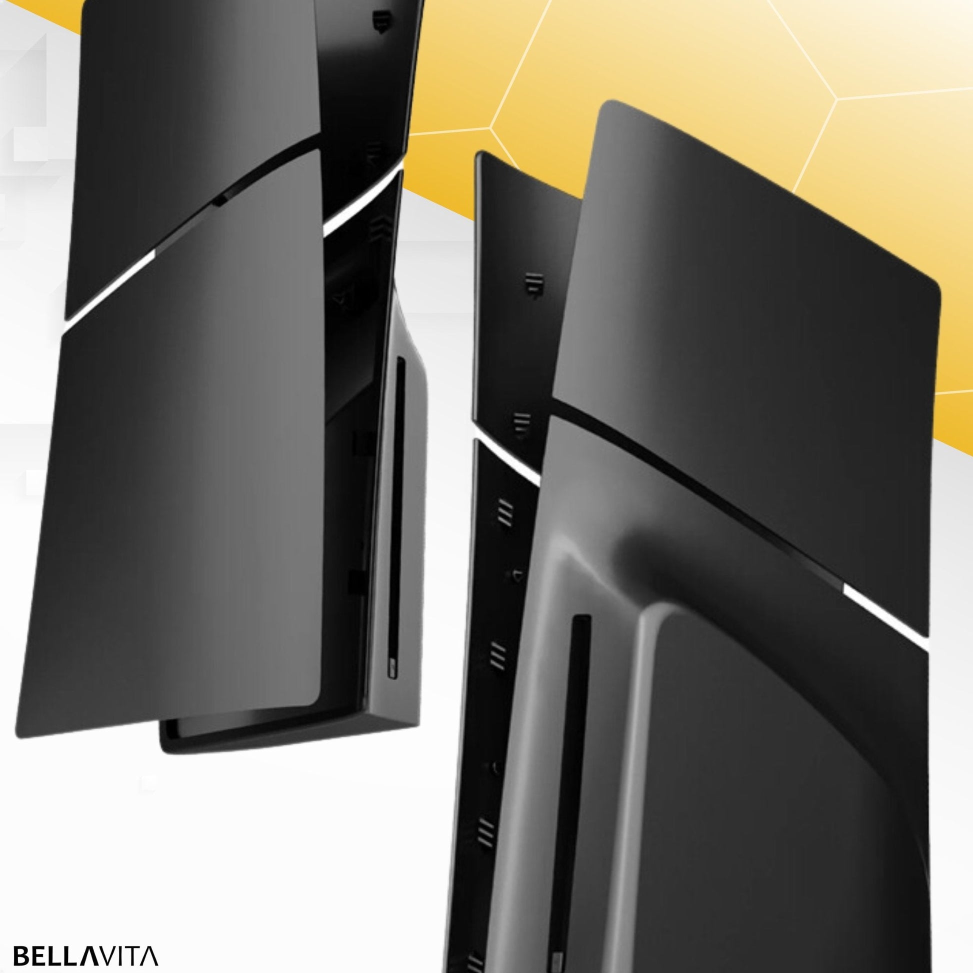 BELLAVITA ® PS5 SLIM Faceplate (nieuw model) - Disk Versie (zwart) - Bellavita