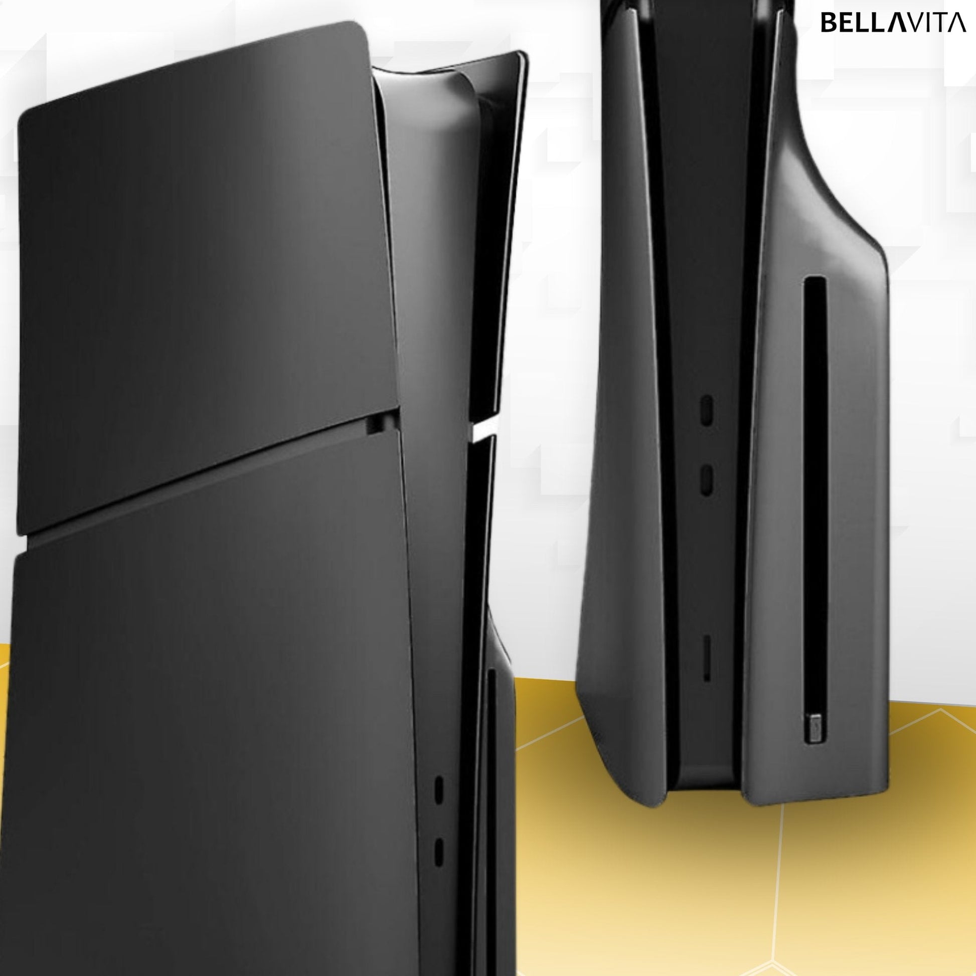 BELLAVITA ® PS5 SLIM Faceplate (nieuw model) - Disk Versie (zwart) - Bellavita
