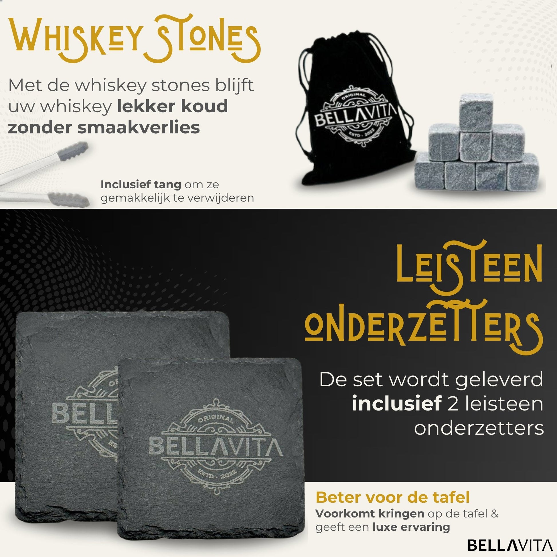 BELLAVITA ® Whiskey set - 750ml Karaf - Bellavita
